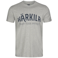 Футболка HARKILA Modi Melange S/S T-Shirt цвет Light grey melange