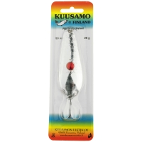 Блесна колеблющаяся KUUSAMO Rasanen 90/28 (бусинка) код цв. S-C превью 2