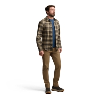 Рубашка SITKA Ashland Lt Wt Flannel Shirt цвет Oak Green Fall Plaid превью 3