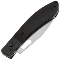 Нож складной полуавтоматический CJRB Sasaya сталь AR-RPM9 рукоять стеклотекстолит G10 цв. Черный превью 3