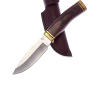 Нож BUCK Vanguard с фикс. клинком и крюком сталь 420HC рукоять дерево орех превью 5