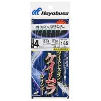 Оснастка готовая HAYABUSA Sabiki D2 1,65 м 0,2 мм цв. white/blue кр. № 4 цв. silver