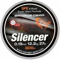 Плетенка SAVAGE GEAR HD8 Silencer Braid 1200 м 0,32 мм цв. зеленый превью 1