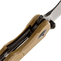 Нож складной полуавтоматический ARTISAN CUTLERY Tradition V2 сталь AR-RPM9 рукоять стеклотекстолит G10 цв. Коричневый превью 4