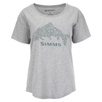 Футболка SIMMS Floral Trout T-Shirt цвет Grey Heather