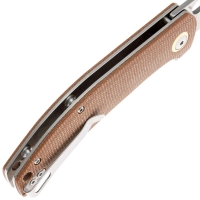 Нож складной полуавтоматический BOKER Toxicofera сталь 440А рукоять Микарта цв. Коричневый превью 5