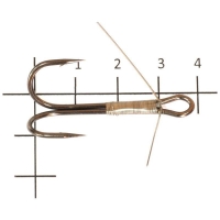Крючок двойной FORCE 502 «Незацепляйка» № 2/0 (10 шт.)