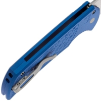 Нож складной полуавтоматический PRO-TECH Mordax Blue Gridlock сталь CPM MagnaCut рукоять Алюминий 6061-T6 цв. Синий превью 5