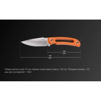Нож туристический RUIKE Knife F815-J цв. Оранжевый превью 10