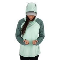 Термокофта SIMMS Women's Bugstopper SolarFlex Hoody цвет Opal Heather превью 2