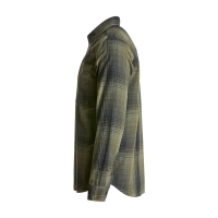 Рубашка KING'S Modern Button Flannel цвет Olive Plaid превью 7