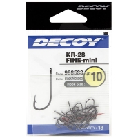 Крючок одинарный DECOY Kr-28 № 10 Fine Mini (18 шт.) превью 2