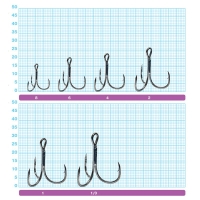 Крючок тройной OWNER ST-31BC-01 (6 шт.) код цв. BC превью 2