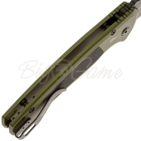 Нож складной автоматический KERSHAW Launch 21 сталь CPM M4 рукоять Алюминий 6061-T6 цв. Зеленый фото 5