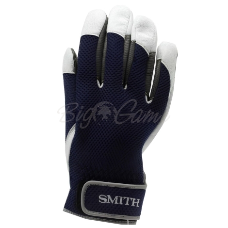 Перчатки SMITH из оленьей кожи цвет синий фото 2