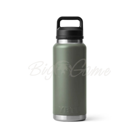 Термос YETI Rambler Bottle Chug Cap 1065 цвет Camp Green фото 1