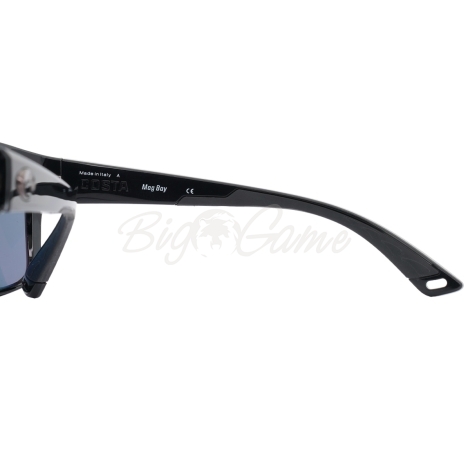 Очки COSTA DEL MAR Mag Bay 580 P р. XL цв. Shiny Black цв. ст. Blue Mirror фото 5