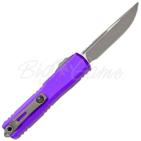 Нож складной автоматический MICROTECH Ultratech S/E Gen IV сталь M390MK рукоять Алюминий 6061-T6 цв. Фиолетовый фото 2