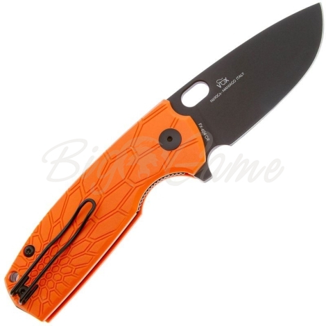 Нож складной полуавтоматический FOX KNIVES Core Vox сталь N690Co рукоять Термопластик FRN цв. Оранжевый фото 5