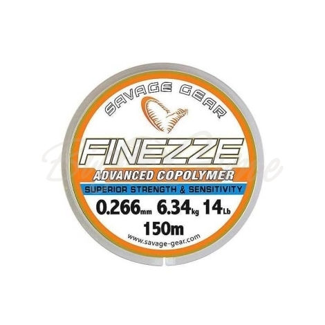 Леска SAVAGE GEAR Finezze Mono 150 м 0,261 мм цв. прозрачный фото 1