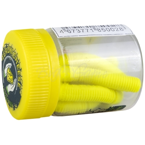 Червь TERUKI Roy 6,5 см (7 шт.) зап. сыр цв. Lemon фото 2