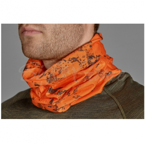 Повязка SEELAND Neck gaiter 2-pack цв. Pine green / InVis orange blaze фото 6