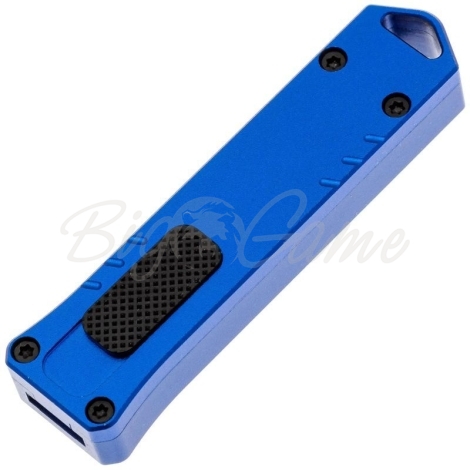 Нож складной автоматический BOKER Micro USB OTF Blau сталь D2 рукоять Анодированный алюминий цв. Синий фото 3