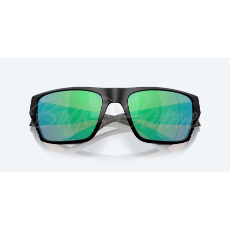 Очки поляризационные COSTA DEL MAR Finlet 580G р. L цв. Matte Black цв. ст. Green Mirror фото 2