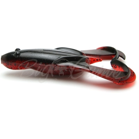 Лягушка KEITECH Noisy Flapper 3,5" (5 шт.) цв. #467 Black Red Belly фото 1