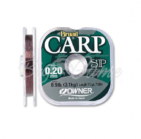 Леска OWNER Broad carp special 100 м 0,33 мм цв. темно-коричневый фото 1