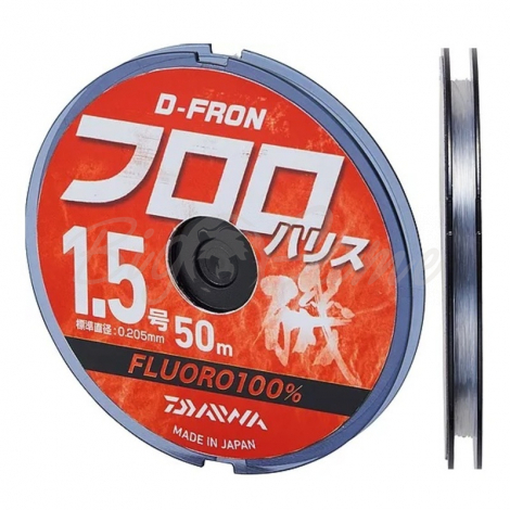 Флюорокарбон DAIWA D-Fron Fluoro Harisu 50 м 0,235 мм фото 1