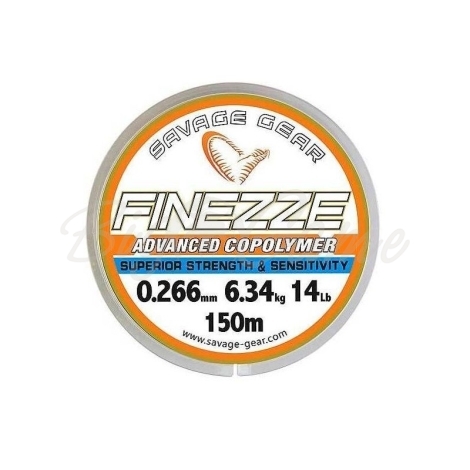 Леска SAVAGE GEAR Finezze Mono 150 м 0,309 мм цв. прозрачный фото 1