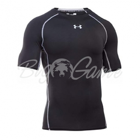 Термокофта UNDER ARMOUR HeatGear Armour Compression LS цвет Black / Steel фото 1