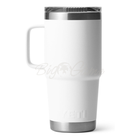 Термокружка YETI Rambler Travel Mug w/Magslider Lid 591 цвет White фото 2