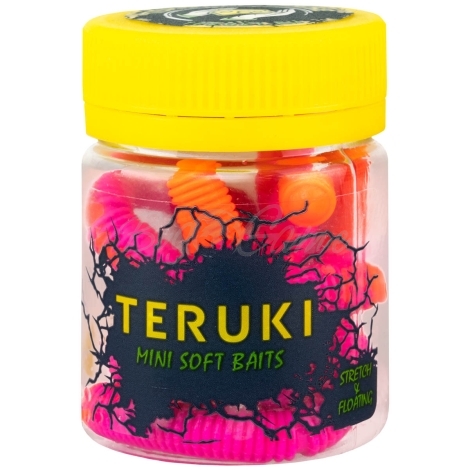 Червь TERUKI Roy 6,5 см (7 шт.) зап. сыр цв. Pink/Orange фото 3