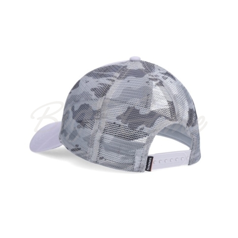 Кепка SIMMS Trout Icon Trucker цвет Ghost Camo Steel фото 2