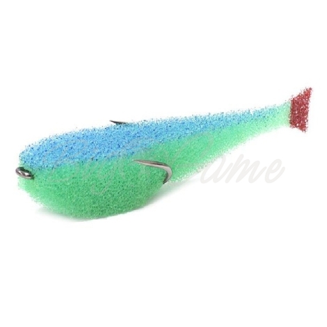 Поролоновая рыбка LEX Classic Fish CD UV 9 GBBLB (зеленое тело / синяя спина / красный хвост) фото 1