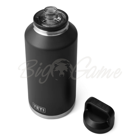 Термос YETI Rambler Bottle Chug Cap 1900 цвет Black фото 4