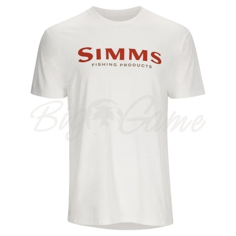 Футболка SIMMS Logo T-Shirt цвет White фото 1