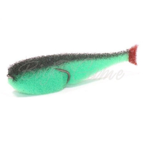 Поролоновая рыбка LEX Classic Fish King Size CD 14 GBBB (зеленое тело / черная спина / красный хвост) фото 1