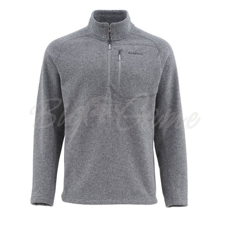 Пуловер SIMMS Rivershed Sweater Quarter Zip цвет Steel фото 1