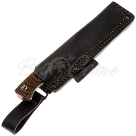 Нож ЮЖНЫЙ КРЕСТ Кедр L конвекс Сталь CPR рукоять Микарта койот/насечка фото 3