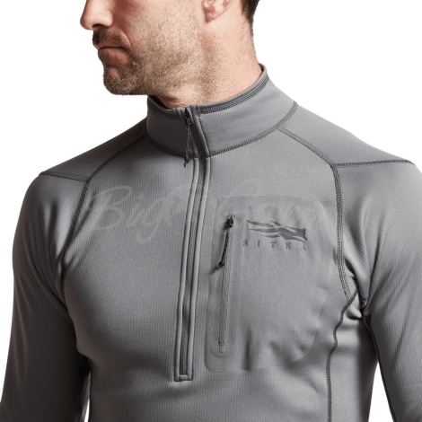 Водолазка SITKA Core Mid Wt Zip-T New цвет Woodsmoke фото 4