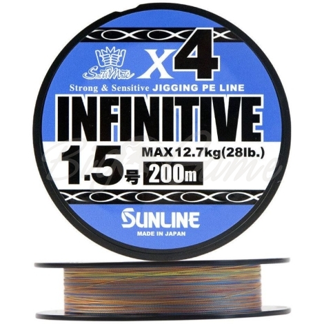 Плетенка SUNLINE Infinitive X4 200 м цв. Многоцветный #0.8 фото 1