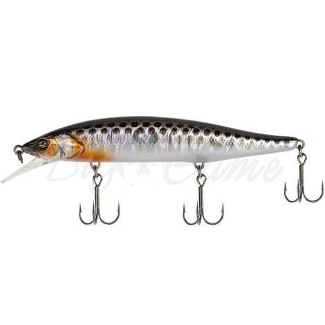 Воблер JACKALL RV-Minnow 110 SP цв. hl silver & black фото 1