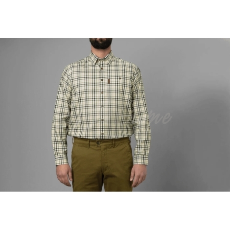 Рубашка HARKILA Milford Shirt цвет Beech green check фото 2