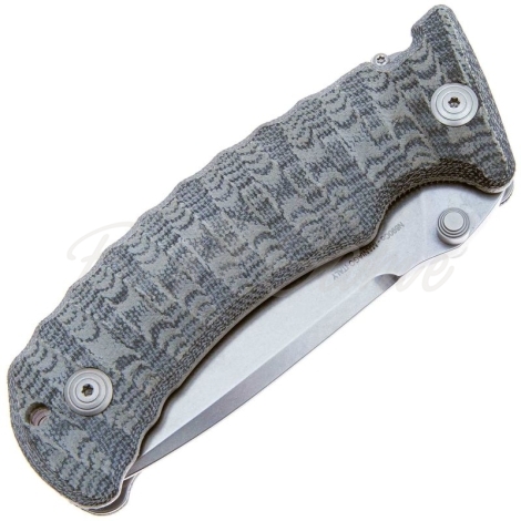 Нож складной FOX KNIVES MBSW Pro-Hunter сталь N690Co рукоять Микарта цв. Серый фото 2