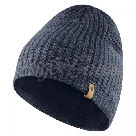 Шапка FJALLRAVEN Structure Beanie цвет Navy фото 1