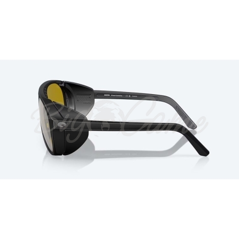 Очки поляризационные COSTA DEL MAR Grand Catalina 580G р. XL цв. Matte Black цв. ст. Sunrise Silver Mirror фото 4