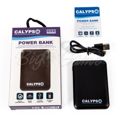 Внешний аккумулятор CALYPSO Power Bank для подводных видеокамер модели UVS-02 Plus, CALYPSO-03 Plus фото 1